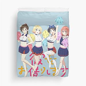 Kanojo Okarishimasu Anime Cute Cheerleaders Duvet Cover