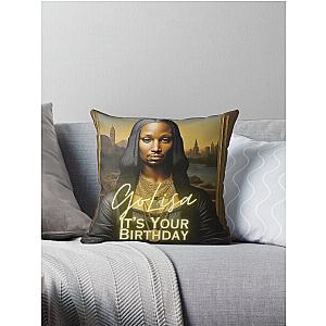 50 Cent In da club Mona Lisa Throw Pillow