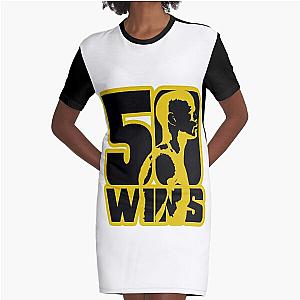 50 Wins Mayweather Money 50 Cent Parody Design Graphic T-Shirt Dress