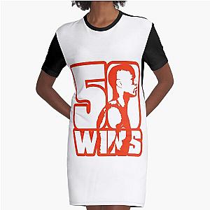 50 Wins Mayweather Money 50 Cent Parody Design Graphic T-Shirt Dress