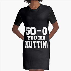 50 Wins Mayweather Money 50 Cent Parody Design Graphic T-Shirt Dress