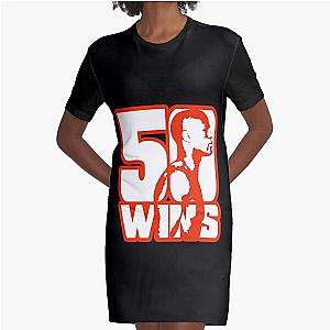 50 Wins Mayweather Money 50 Cent Parody Design Graphic T-Shirt Dress