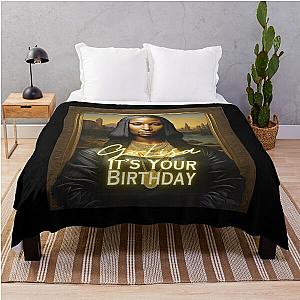 50 Cent In da club Mona Lisa Throw Blanket