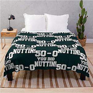 50 Wins Mayweather Money 50 Cent Parody Design Throw Blanket