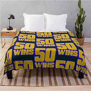 50 Wins Mayweather Money 50 Cent Parody Design Throw Blanket