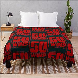 50 Wins Mayweather Money 50 Cent Parody Design Throw Blanket