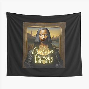 50 Cent In da club Mona Lisa Tapestry