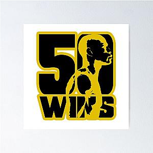 50 Wins Mayweather Money 50 Cent Parody Design Poster