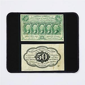 Fractional Currency: 50 cent bill - 1862 Mouse Pad