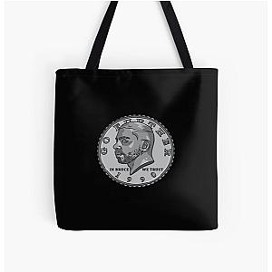 Bruce Jackson 50 Cent Coin All Over Print Tote Bag