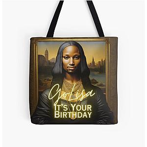 50 Cent In da club Mona Lisa All Over Print Tote Bag