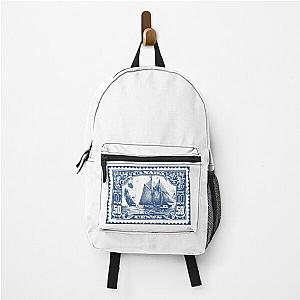 vintage Canada 50 cent post stamp with boat Backpack