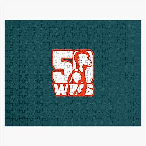 50 Wins Mayweather Money 50 Cent Parody Design Jigsaw Puzzle