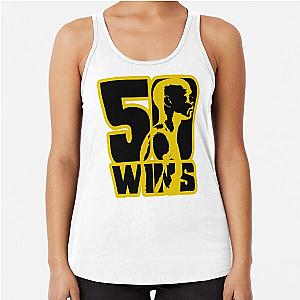 50 Wins Mayweather Money 50 Cent Parody Design Racerback Tank Top