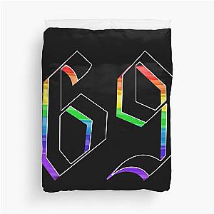 69 6ix9ine rainbow number design  Duvet Cover