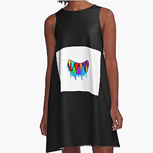 6ix9ine Teeth Mask A-Line Dress