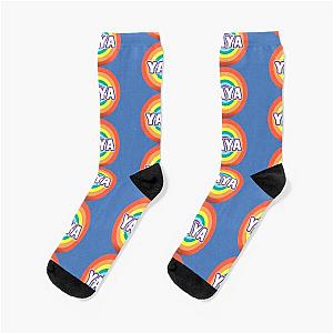 6ix9ine YaYa Infinite 360 Rainbow Ball Badge Socks