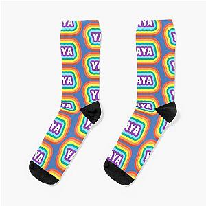 6ix9ine YaYa Rainbow Colors Socks