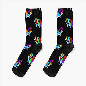 6ix9ine shark teeth colorful  Socks