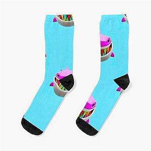 6ix9ine Shark Logo Socks