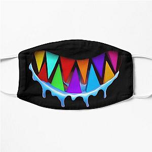 6ix9ine shark teeth colorful  Flat Mask