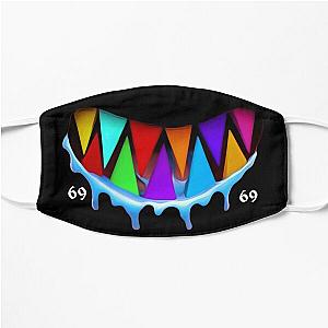 6ix9ine shark teeth colorful  Flat Mask