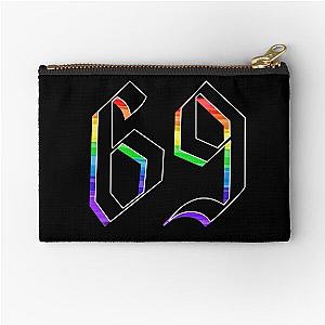 69 6ix9ine rainbow number design  Zipper Pouch