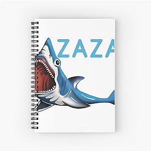 6ix9ine Zaza Shark T-Shirt Black Spiral Notebook