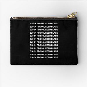 6lack Pronounced Black Shirt Tee - Best Unisex Trending Handmade T-shirt Gift Idea For Men T-shirt For Woman  Zipper Pouch