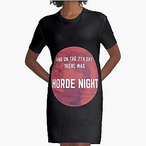 Zombie 7 Days to Die Funny Gamer Horde Night  Graphic T-Shirt Dress