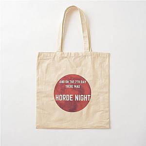 Zombie 7 Days to Die Funny Gamer Horde Night  Cotton Tote Bag