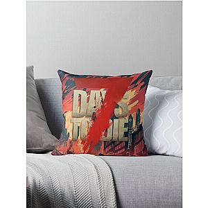 7 days to die burning town Throw Pillow