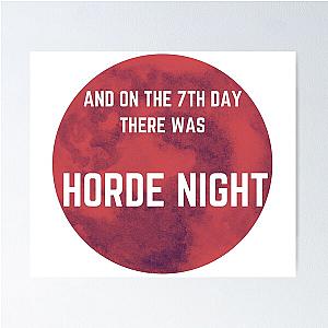 Zombie 7 Days to Die Funny Gamer Horde Night  Poster