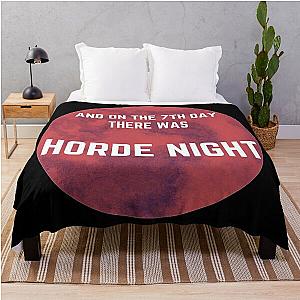 Zombie 7 Days to Die Funny Gamer Horde Night  Throw Blanket