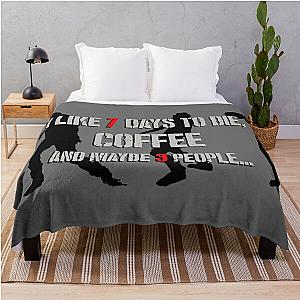 7 Days to Die & coffee Throw Blanket