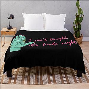 Zombie Gamer Girl 7 Days to Die Funny Slogan  Throw Blanket