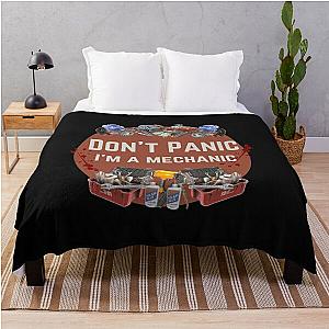 Zombie 7 Days to Die Funny Mechanic Gamer  Throw Blanket