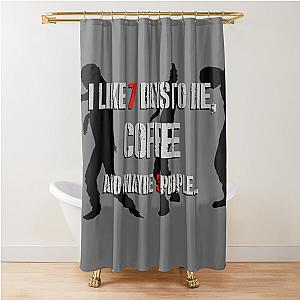 7 Days to Die & coffee Shower Curtain