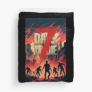 7 days to die burning town Duvet Cover