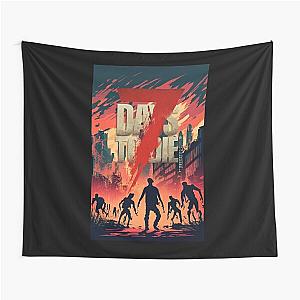 7 days to die burning town Tapestry