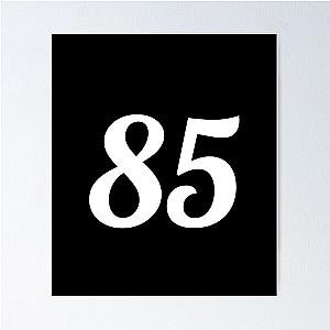 Number 85 White Poster