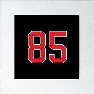 Sports Number 85, red black color lucky sport eighty five Poster