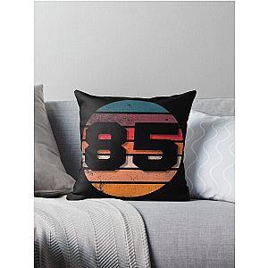 85 Number Vintage Retro Sunset Eighty-five Years Old Men Women Birthday Squad Throw Pillow