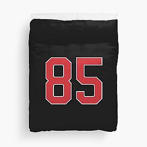 Sports Number 85, red black color lucky sport eighty five Duvet Cover