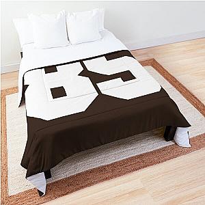 85 Number Cleveland Sports Eighty-Five Brown Jersey Comforter