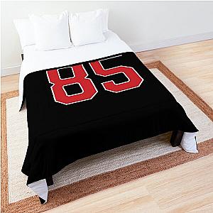 Sports Number 85, red black color lucky sport eighty five Comforter