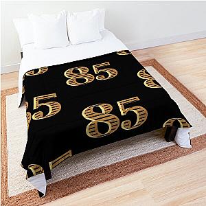 Gold Number 85 Eighty five Best Birthday Gift Comforter