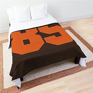 85 Number Cleveland Sports Eighty-Five Brown Jersey Comforter