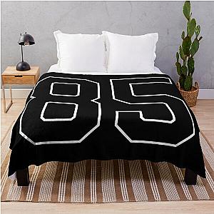 Black Number 85 lucky sports jersey eighty five Throw Blanket