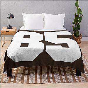 85 Number Cleveland Sports Eighty-Five Brown Jersey Throw Blanket